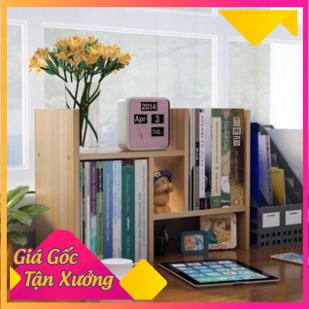 💕Siêu Đẹp💕 Kệ Sách Mini, Giá Để Sách, Tài Liệu Văn Phòng Trên Bàn Làm Việc Bằng Gỗ, Trang Trí Bàn Làm Việc