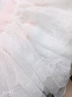 Váy công chúa cổ ren tay lỡ