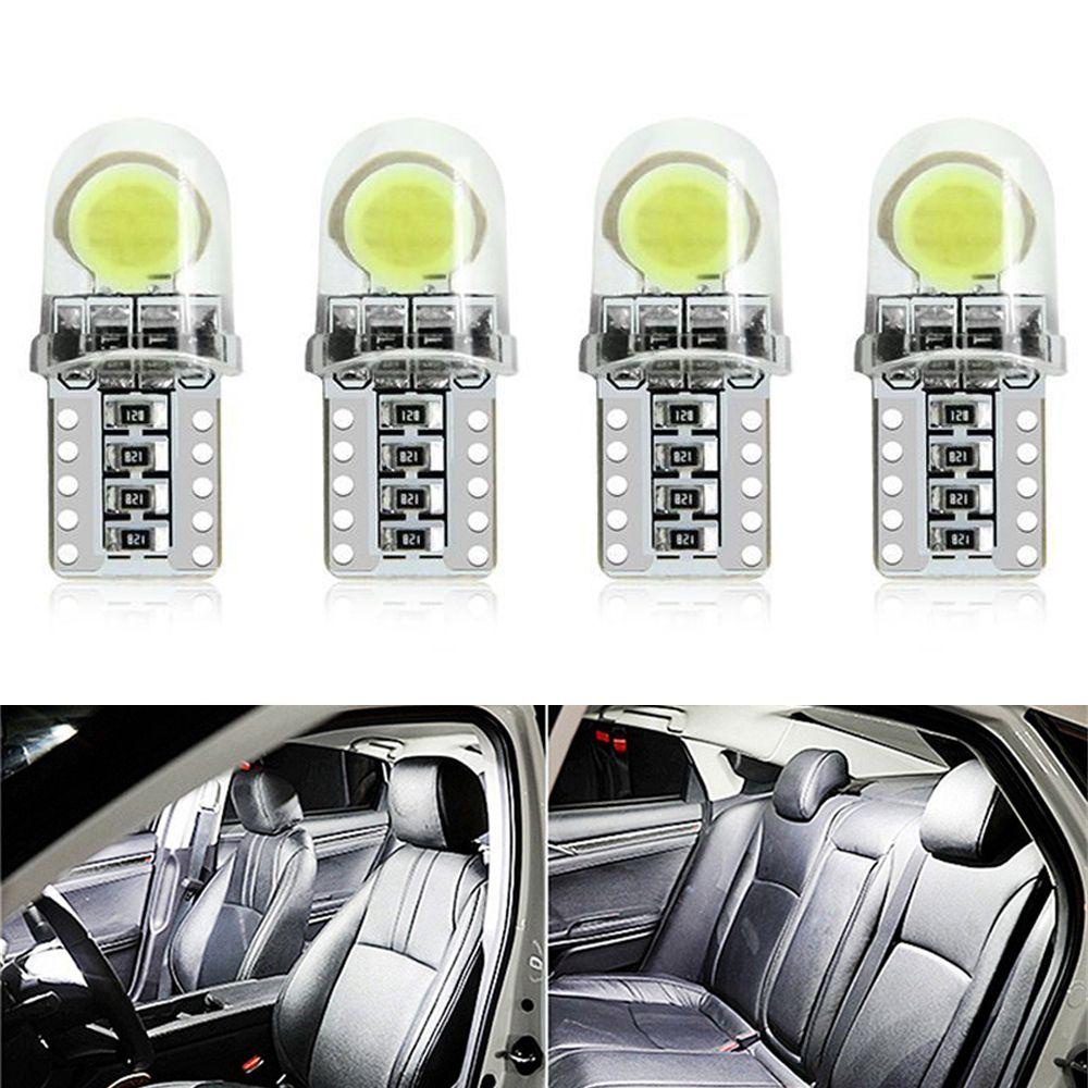 Set 4 Đèn LED COB Siêu Sáng Ánh Sáng Trắng Dành Cho Ô Tô