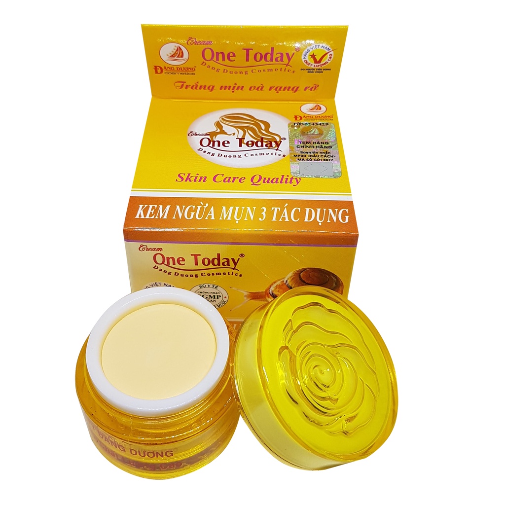 Kem ốc sên one today ngừa mụn xóa nám trắng da 3 tác dụng VIP 15g