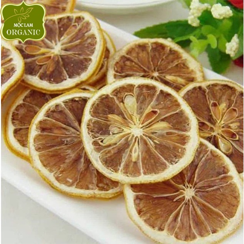 [TẶNG KÈM ĐƯỜNG PHÈN] Chanh vàng thái lát nguyên miếng Mộc Lam Túi zíp 500g - 1kg