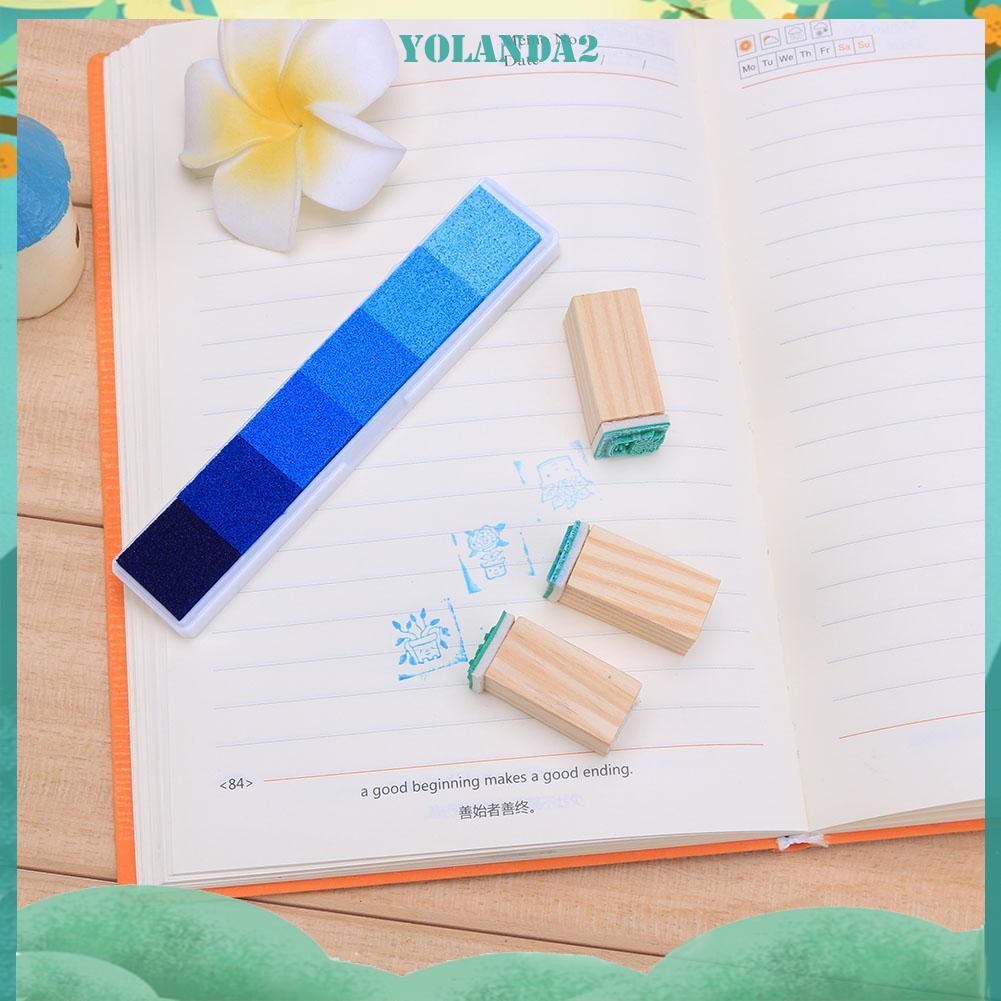 Bộ mực in dấu nhiều màu sắc trang trí sổ lưu niệm