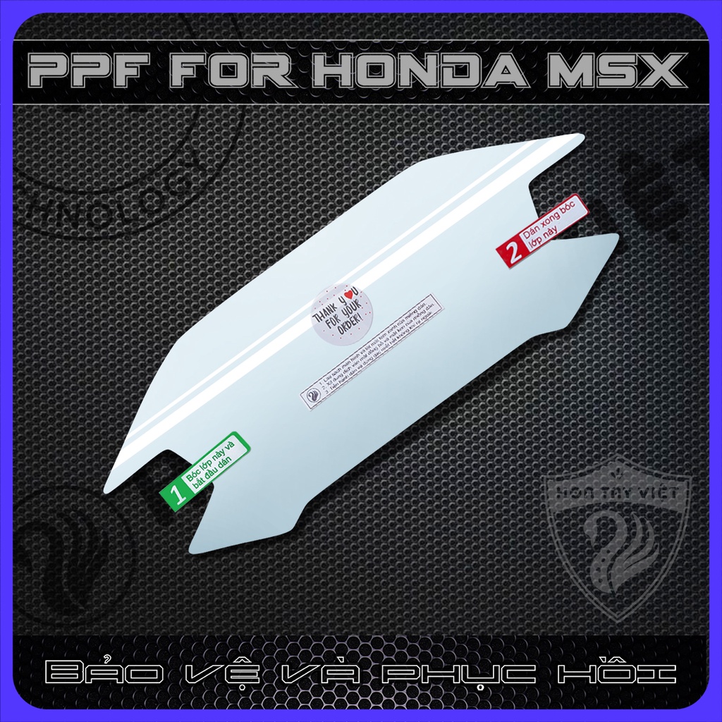 Miếng dán Honda MSX bảo vệ chống trầy xước PPF mặt đồng hồ xe MSX