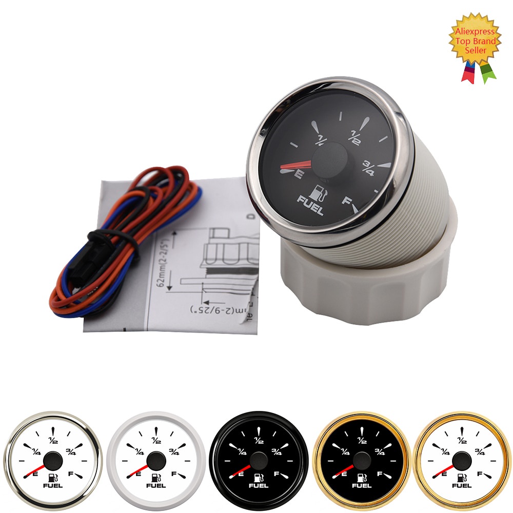 Bộ Cảm Biến Mực Nước 52MM Kèm Đồng Hồ Đo Mực Nước 200 250 300 350 400 mm Cho Tàu Thuyền