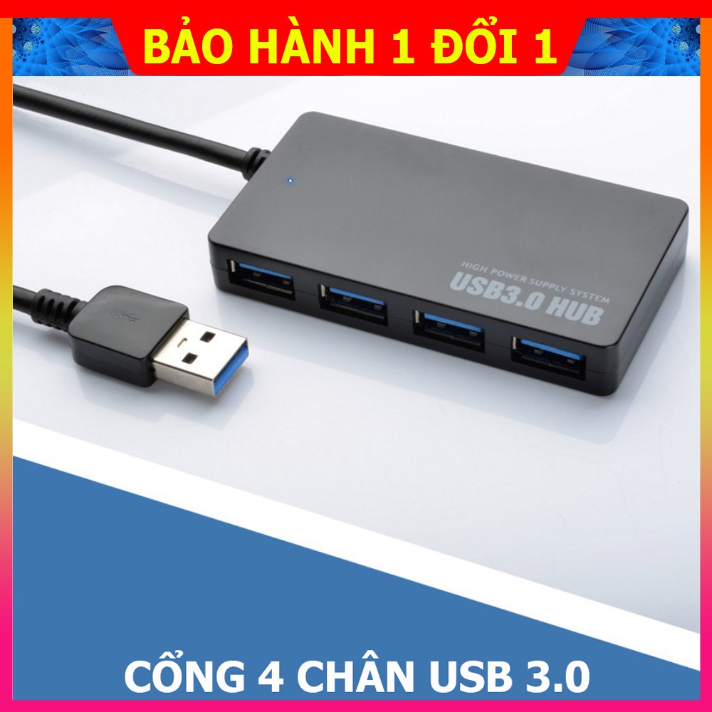 Cổng chia USB 2.0- 3.0 4 chân sử dụng cùng lúc nhiều thiết bị với tốc đọ truyền cực nhanh