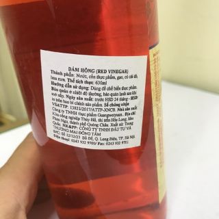 Giấm Hồng Red Vinegar 630ml