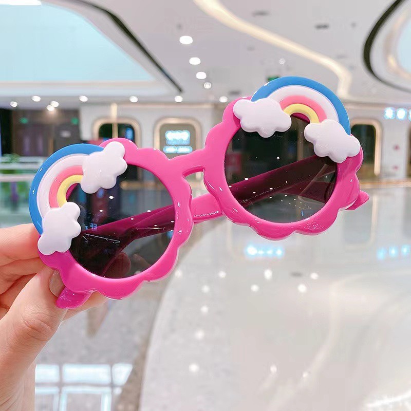 Kính cho bé kính mát cầu vồng cho bé trai, bé gái bảo vệ mắt trẻ em chống tia UV ms185