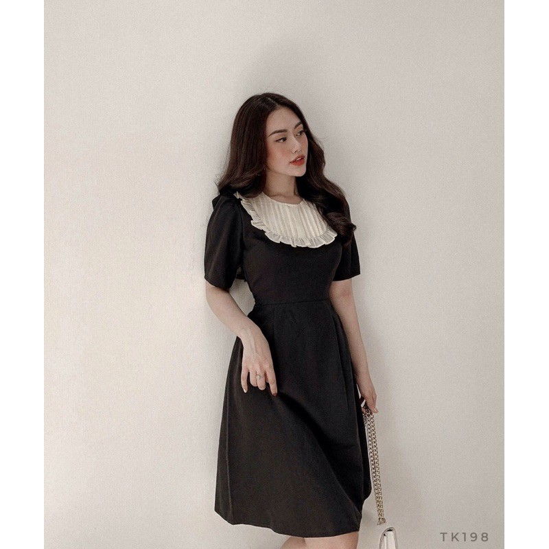 [HÀNG LOẠI 1] Đầm Xoè Phối Bèo Tiểu Thư | BigBuy360 - bigbuy360.vn