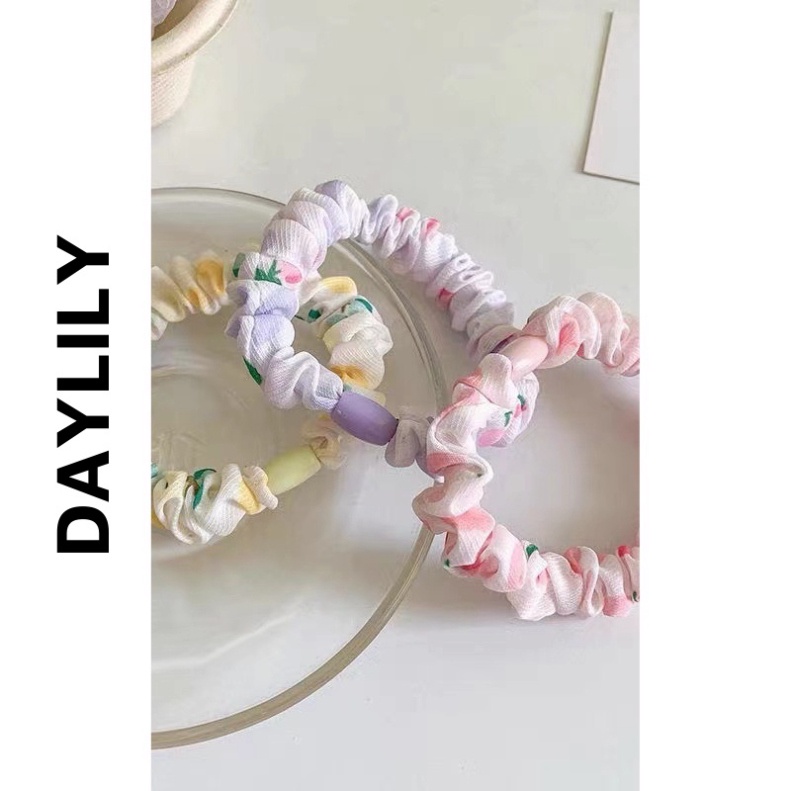 Dây Buộc Tóc, Nịt Cột Tóc Phối Vải DayLily