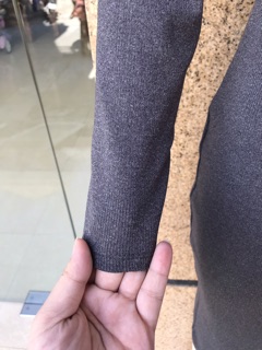 Váy len tăm body cổ lọ
