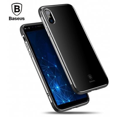 Ốp lưng Iphone X viền màu chống sốc Armor chính hãng Baseus