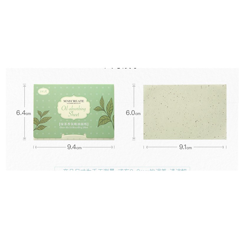 GIẤY THẤM DẦU MAYCREATE  100 TỜ DÙNG LÀ MÊ