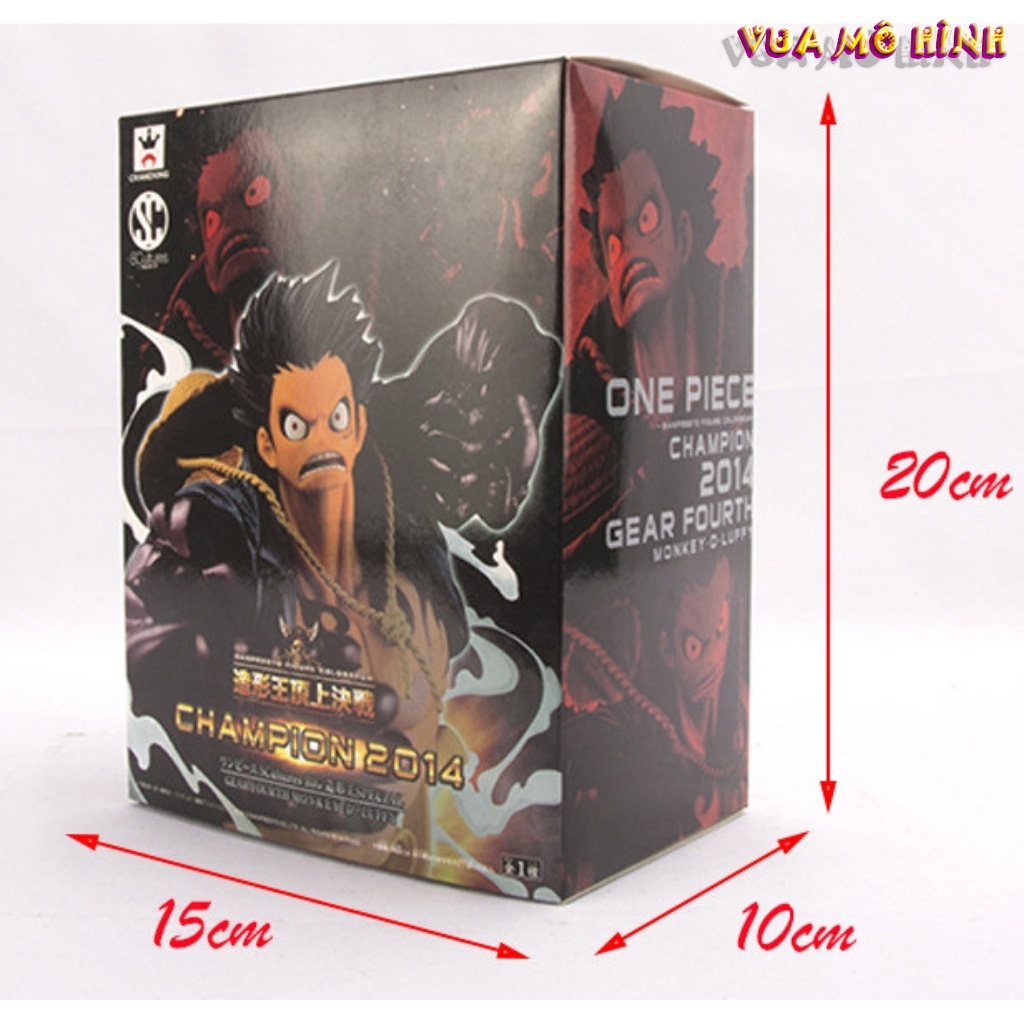 Mô hình One Piece - Mô hình Luffy Gear 4 full Haki cực đẹp cao 20cm