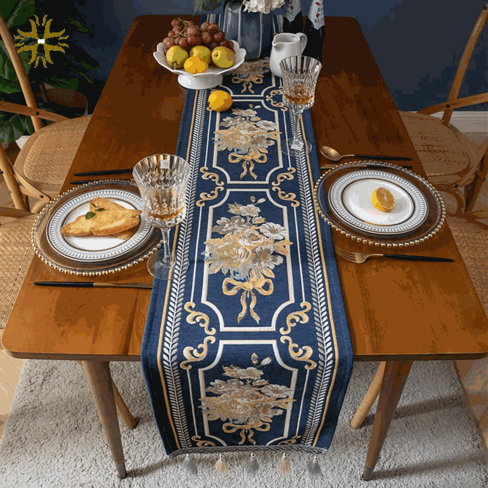 33X140cm European Style Flower Table Runner Household Tablecloth-1 Piece/JP3