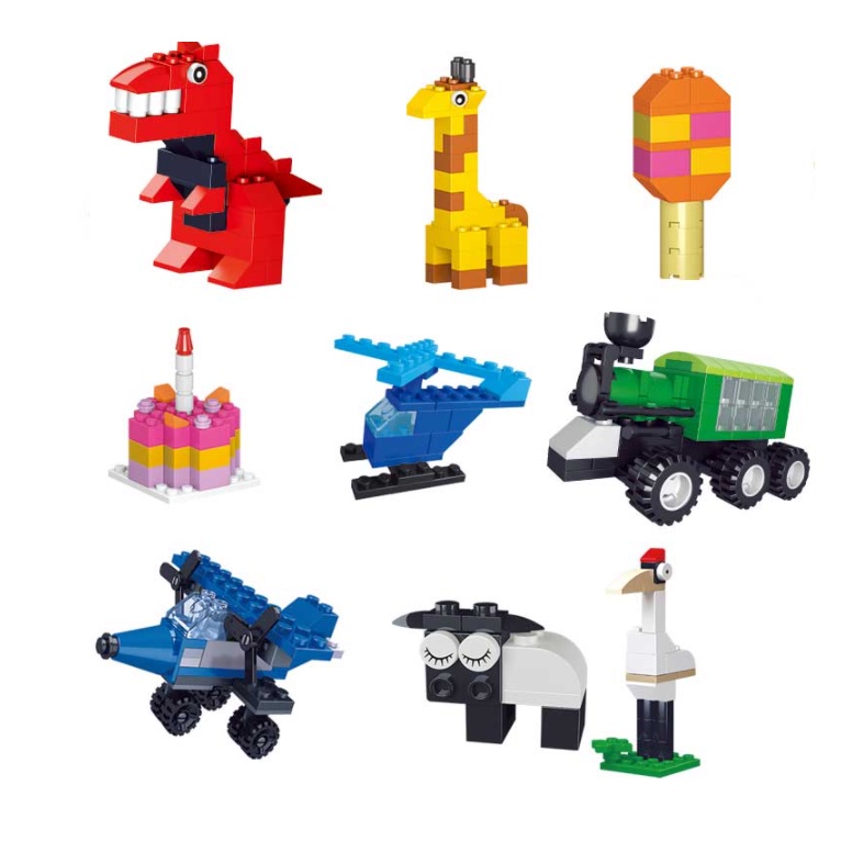 BỘ ĐỒ CHƠI THÔNG MINH LẮP GHÉP LEGO 1000 CHI TIẾT NHIỀU MÀU SẮC CHO BÉ THỎA SỨC SÁNG TẠO HỘP MÀU XANH