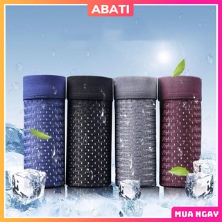 COMBO 4 Quần lót nam boxer thun lạnh cotton lưới thông hơi thoáng mát cao cấp ABATI quần sịp nam đùi