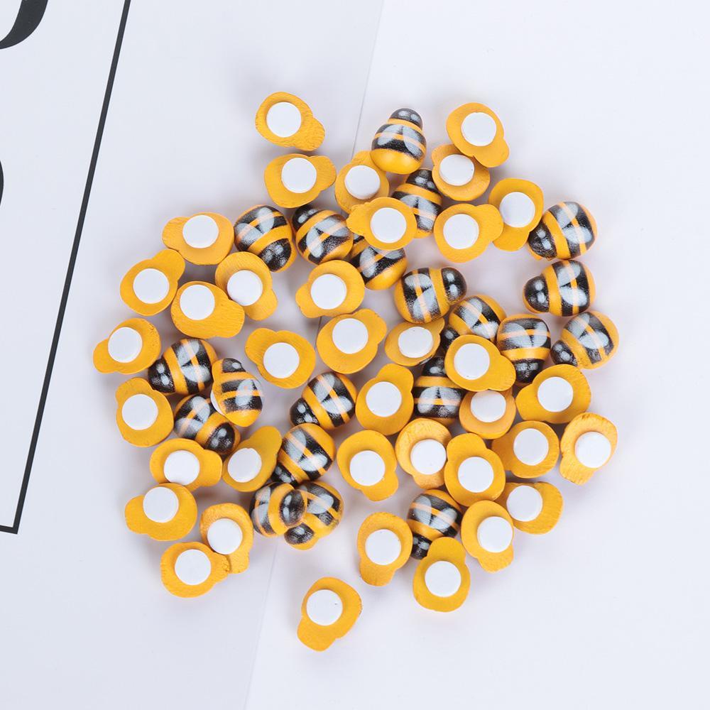 Set 100 Sticker Xốp Mini Tự Dính Hình Ong Phục Sinh Trang Trí Tủ Lạnh