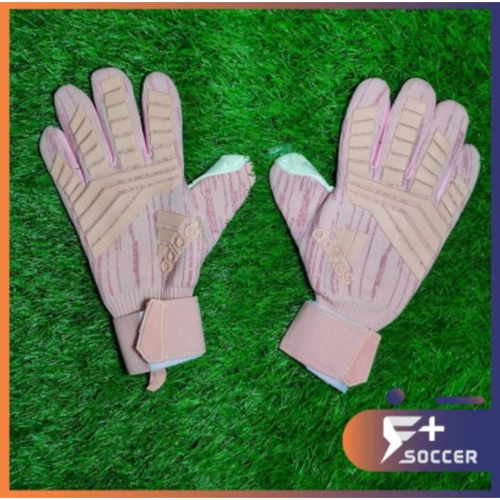 Găng bao tay thủ môn adidas predator 19 màu hồng siêu dính cao cấp