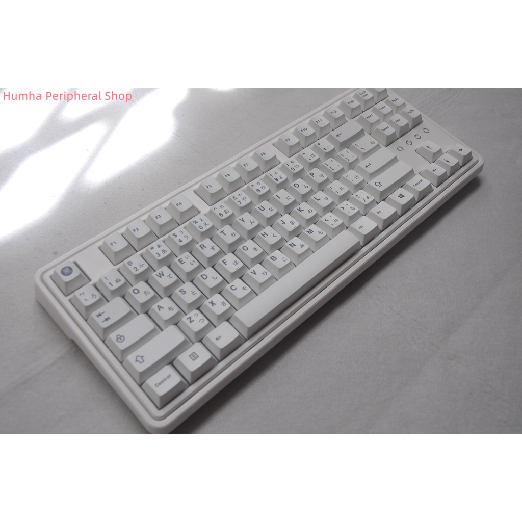 Humha Bàn Phím Cơ 127 Phím Chất Liệu PBT Nhuộm Đen Trắng Phong Cách Nhật Bản