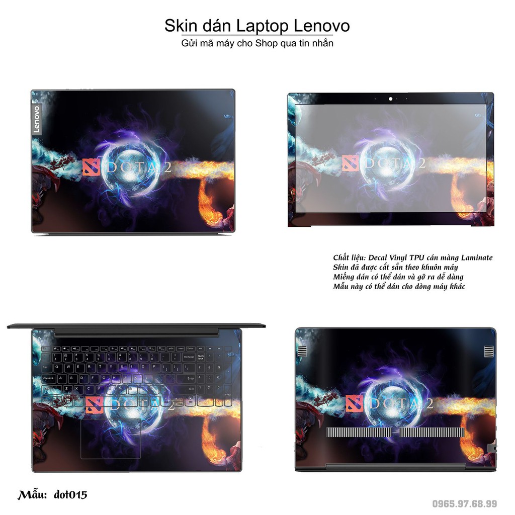 Skin dán Laptop Lenovo in hình Dota 2 _nhiều mẫu 3 (inbox mã máy cho Shop)