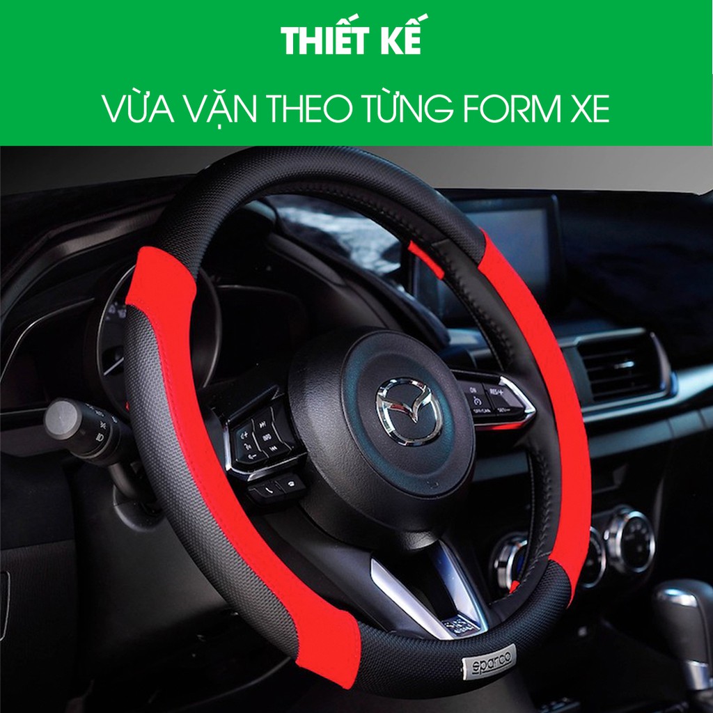 Bọc vô lăng Sparco Chính hãng phù hợp các xe phổ thông đa dạng mẫu mã BH 3 tháng cao cấp