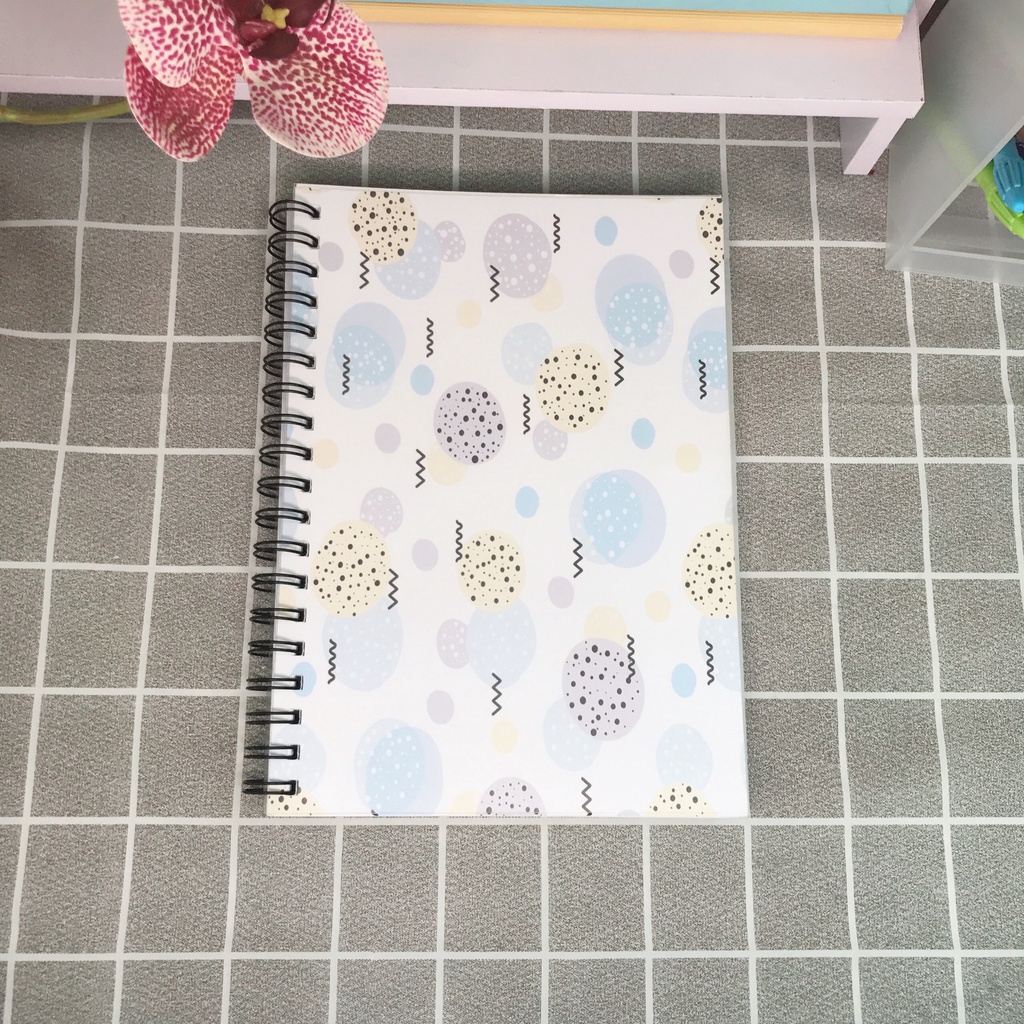 Sổ / Vở lò xo kép caro, kẻ ngang, chấm bi PATTERN LOVER  B5 Self Planner vở môn học sinh, tiếng anh, đại số, hình học