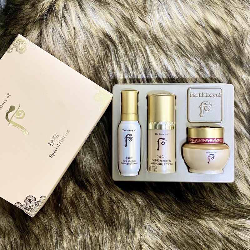 Tái sinh da Whoo Bichup 3 món mini 24ml -Bichup First Care +Bichup Self-Generating Anti-Aging Essence +Ja Yoon Cream