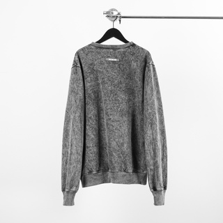 Áo sweater nỉ dài tay The Bad God Wash Marble