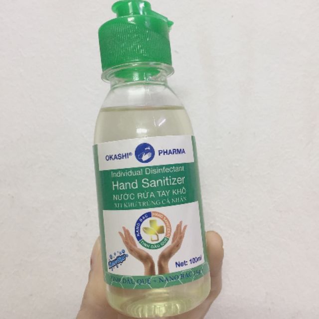Nước rửa tay khô Okashi 100ml