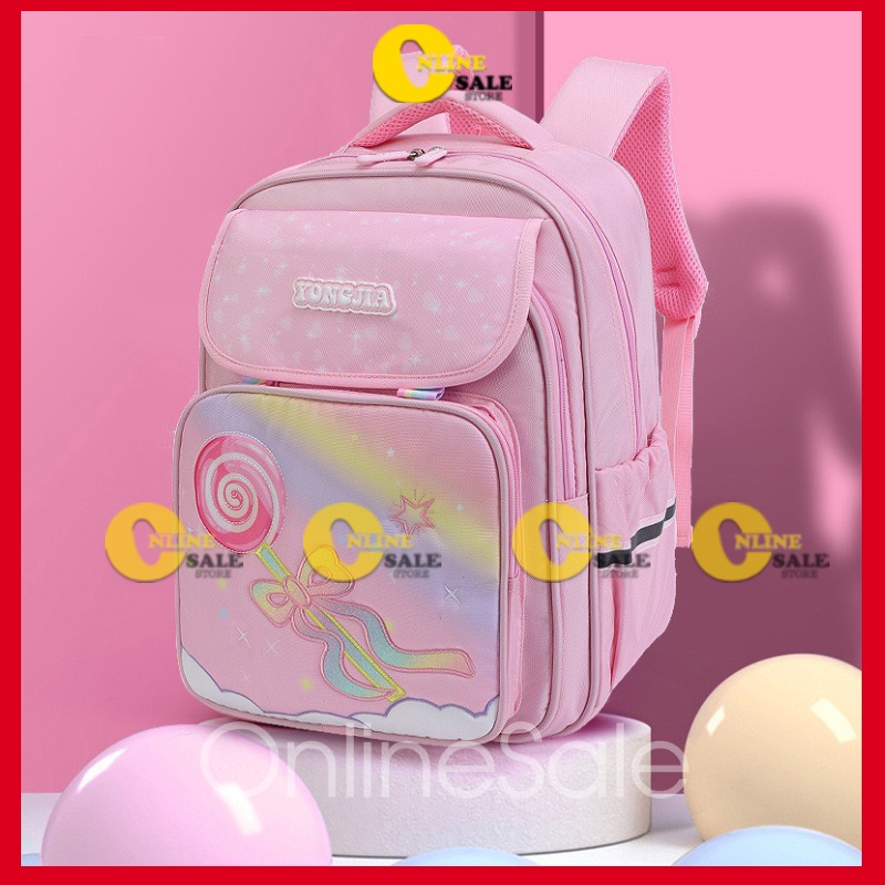 Balo trẻ em cao cấp học sinh tiểu học cặp xách đi học cấp 1 bé gái ba lô lớp 2 3 4 5 chống thấm nước