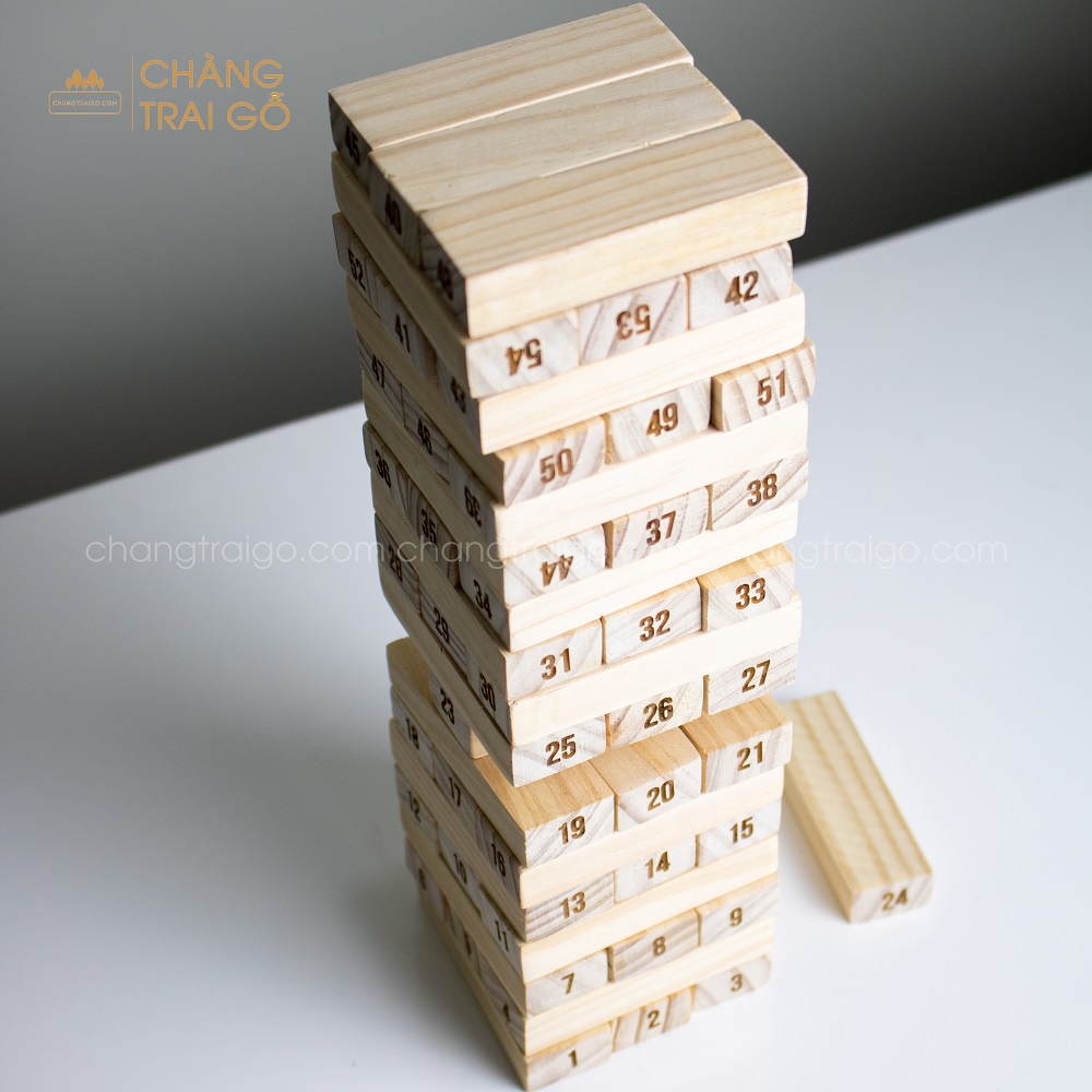 Trò Chơi Thanh Rút Gỗ 54 Thanh Đồ Chơi Trí Tuệ Chàng Trai Gỗ
