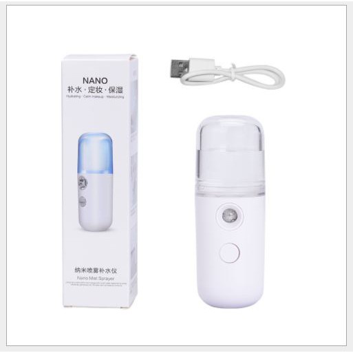 Máy Phun Sương Mặt Máy Xịt Khoáng MINI Cầm Tay Tiện Lợi Có Sạc USB Tích Điện
