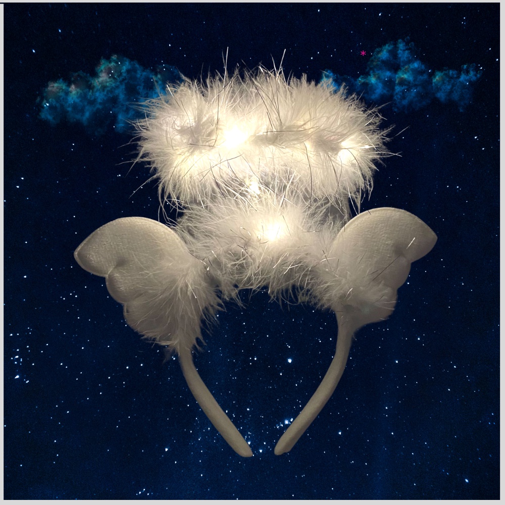 Bờm thiên thần tai mèo tai thỏ phát sáng cho trung thu cho bé babyegg