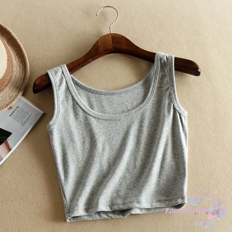 COD Women Solid Color Vest Slim Sleeveless Casual Summer Tank Top for Daily Wear | BigBuy360 - bigbuy360.vn