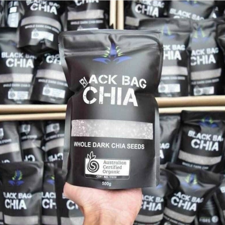 [DATE MỚI] Hạt chia đen Úc Black Bag CHIA - Chia Úc Absolute Organic hữu Cơ