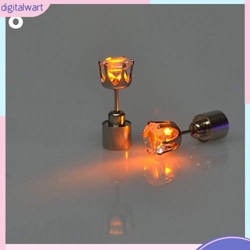 Khuyên tai đính đá có đèn LED phát sáng cho múa lễ Giáng Sinh