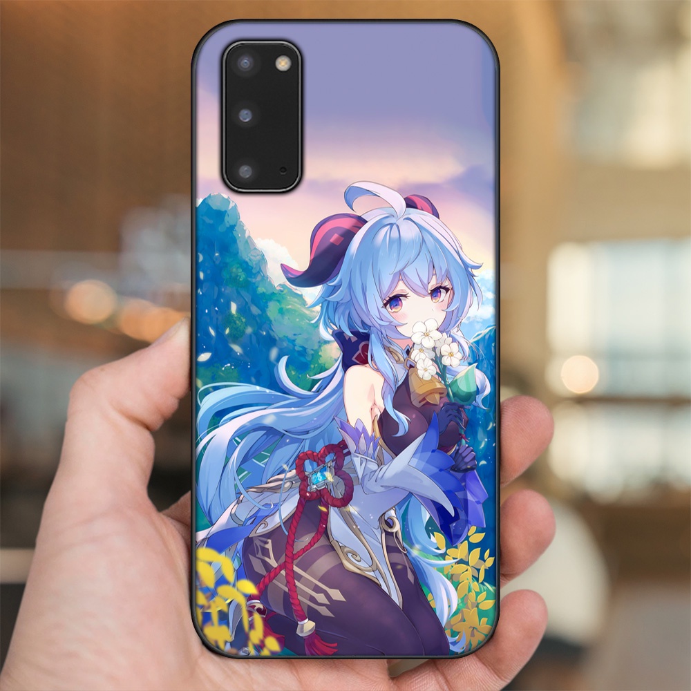 Ốp lưng Samsung S20 viền đen in hình Ganyu Genshin Impact