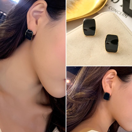 Khuyên Tai Hình Vuông Đơn Giản Thời Trang Cho Nữ