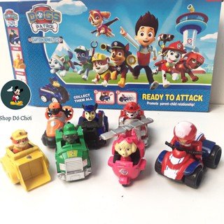 Bộ đồ chơi 7 nhân vật chú chó cứu hộ Paw Patrol chạy trớn