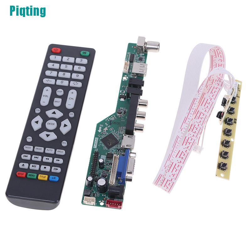 【Piqting】T.V53.03 Universal LCD TV Controller Driver Board V53 analog TV motherboard