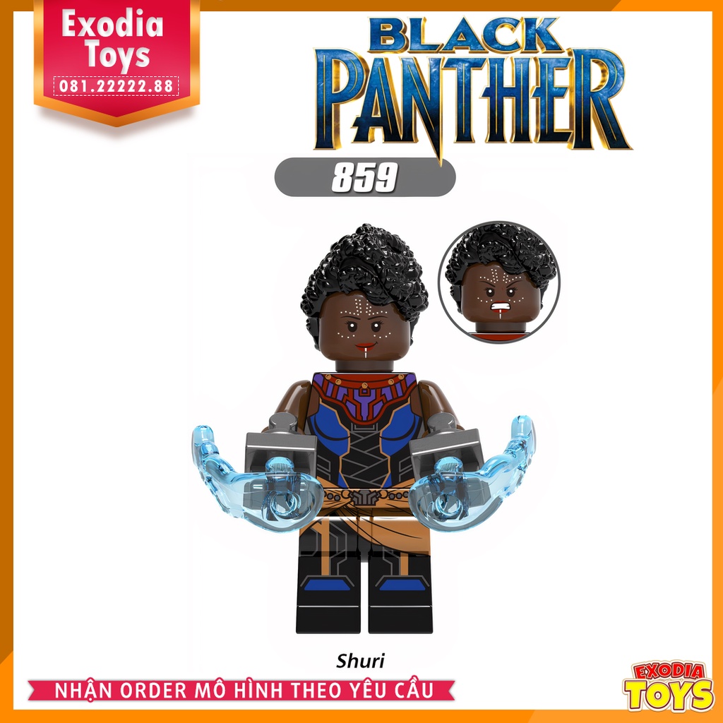 Xếp hình Marvel siêu anh hùng Báo Đen Black Panther - Đồ Chơi Lắp Ghép Sáng Tạo - XINH X0191