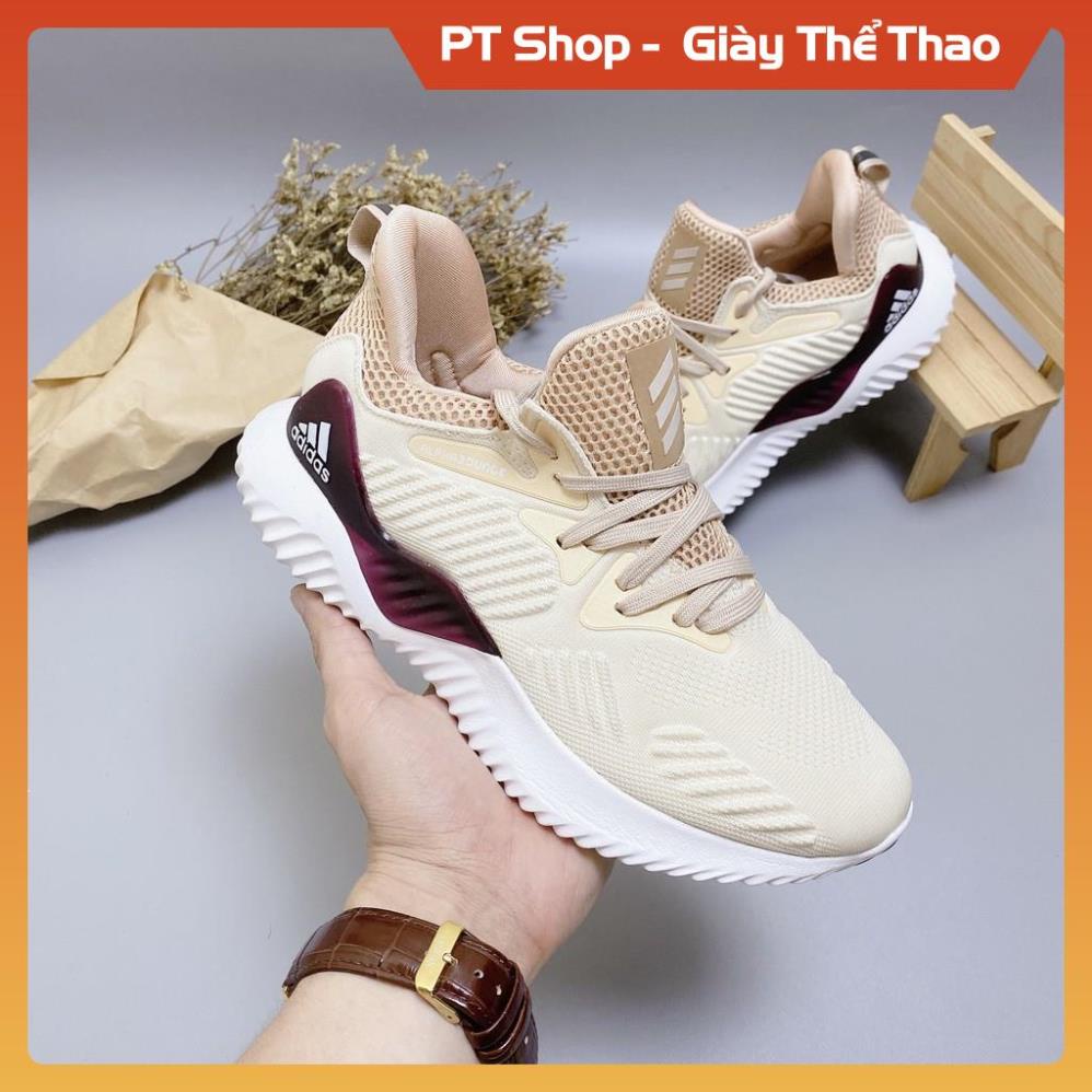 [FreeShip+Giá Hủy Diệt] Giầy Alphabounce xịn sò Full phụ kiện, Giày Sneaker Alphabounce kem sữa , Hót trend