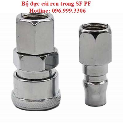 Bộ khớp nối đực cái ren trong SF PF đầy đủ kích thước ren 13mm, 17mm, 21mm giá sỉ