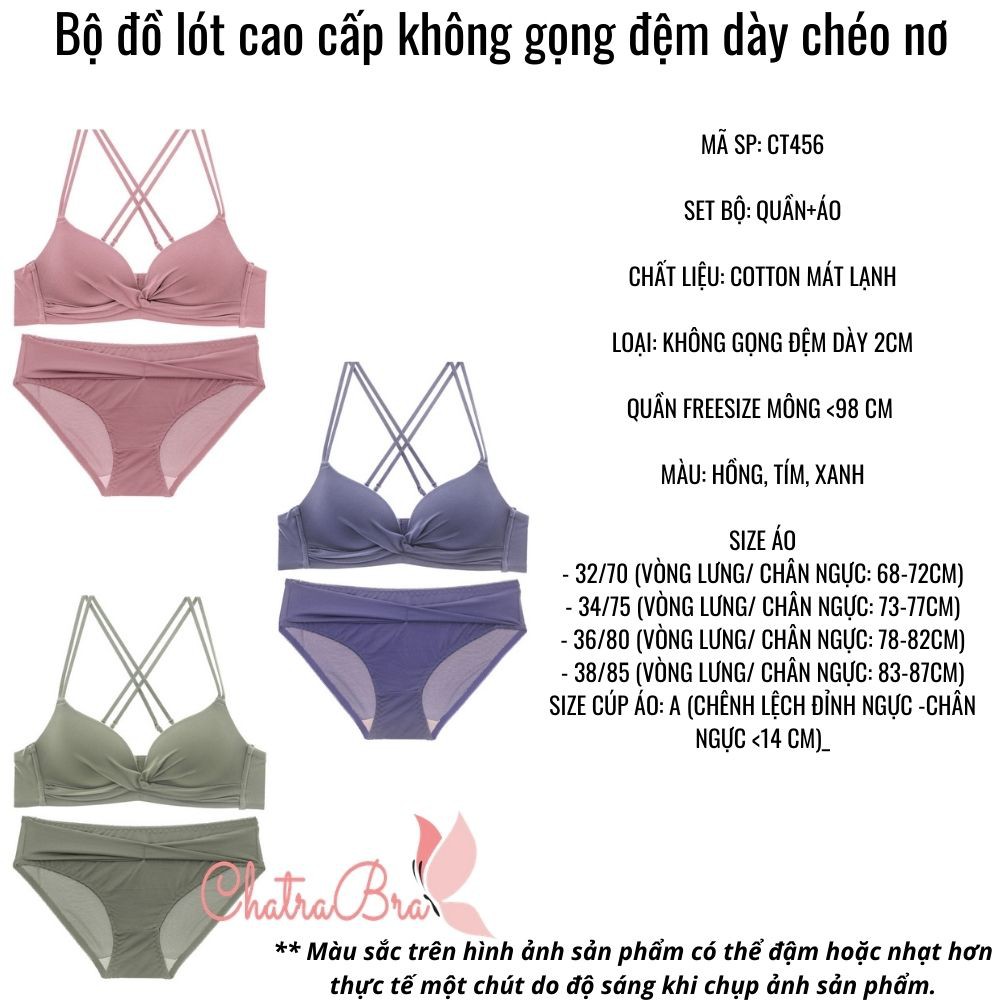 [Freeship 50k] BỘ ĐỒ LÓT CAO CẤP KHÔNG GỌNG ĐỆM DÀY CHÉO NƠ | BigBuy360 - bigbuy360.vn