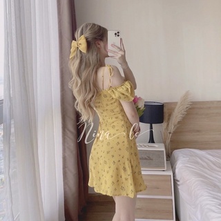 Đầm hoa cột nơ🤍