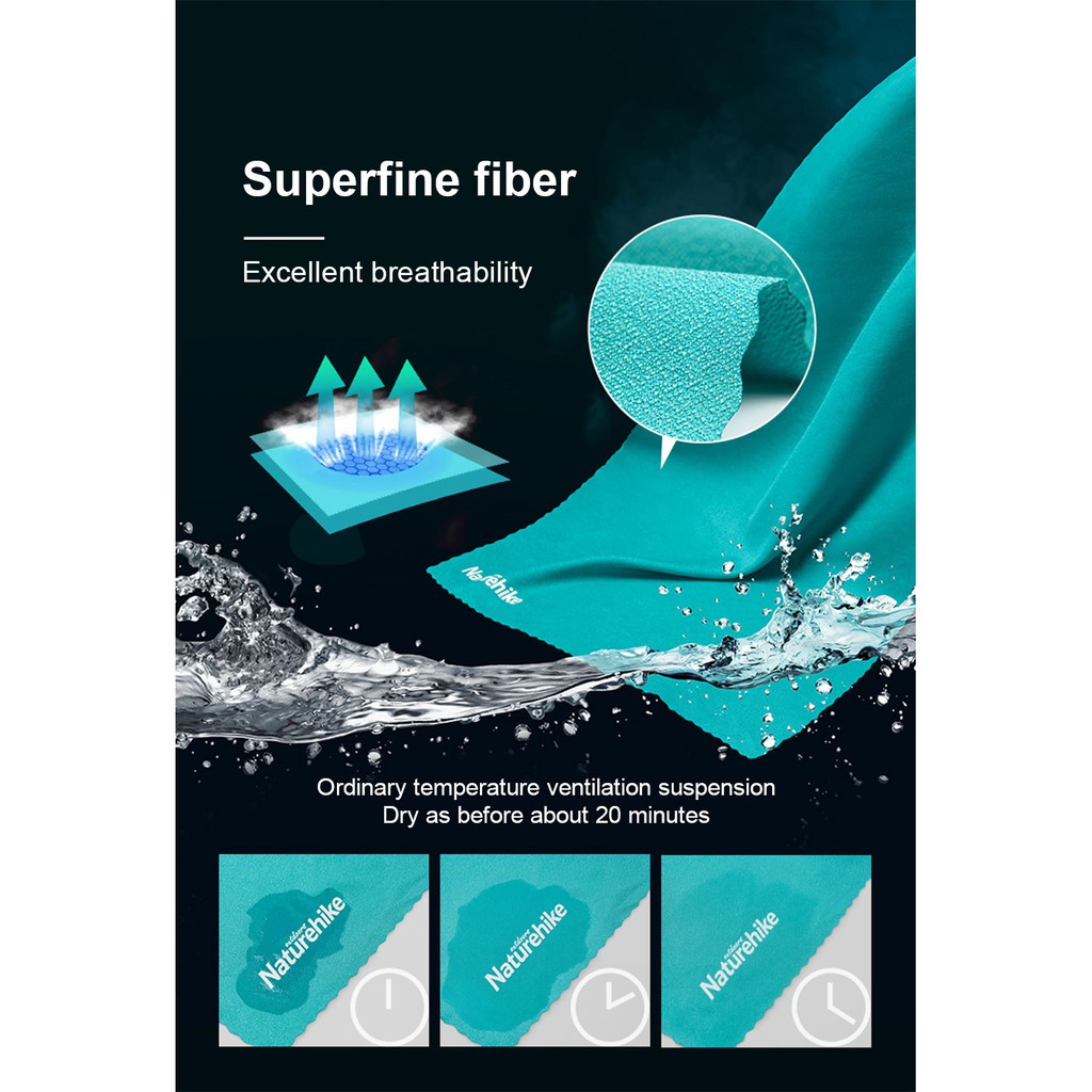 Khăn Naturehike Thấm Hút Mồ Hôi Nhanh Khô Dễ Mang Theo