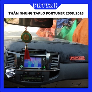 Thảm chống nắng taplo xe Fortuner, thảm nhung mềm mịn đời 2010 đến 2019