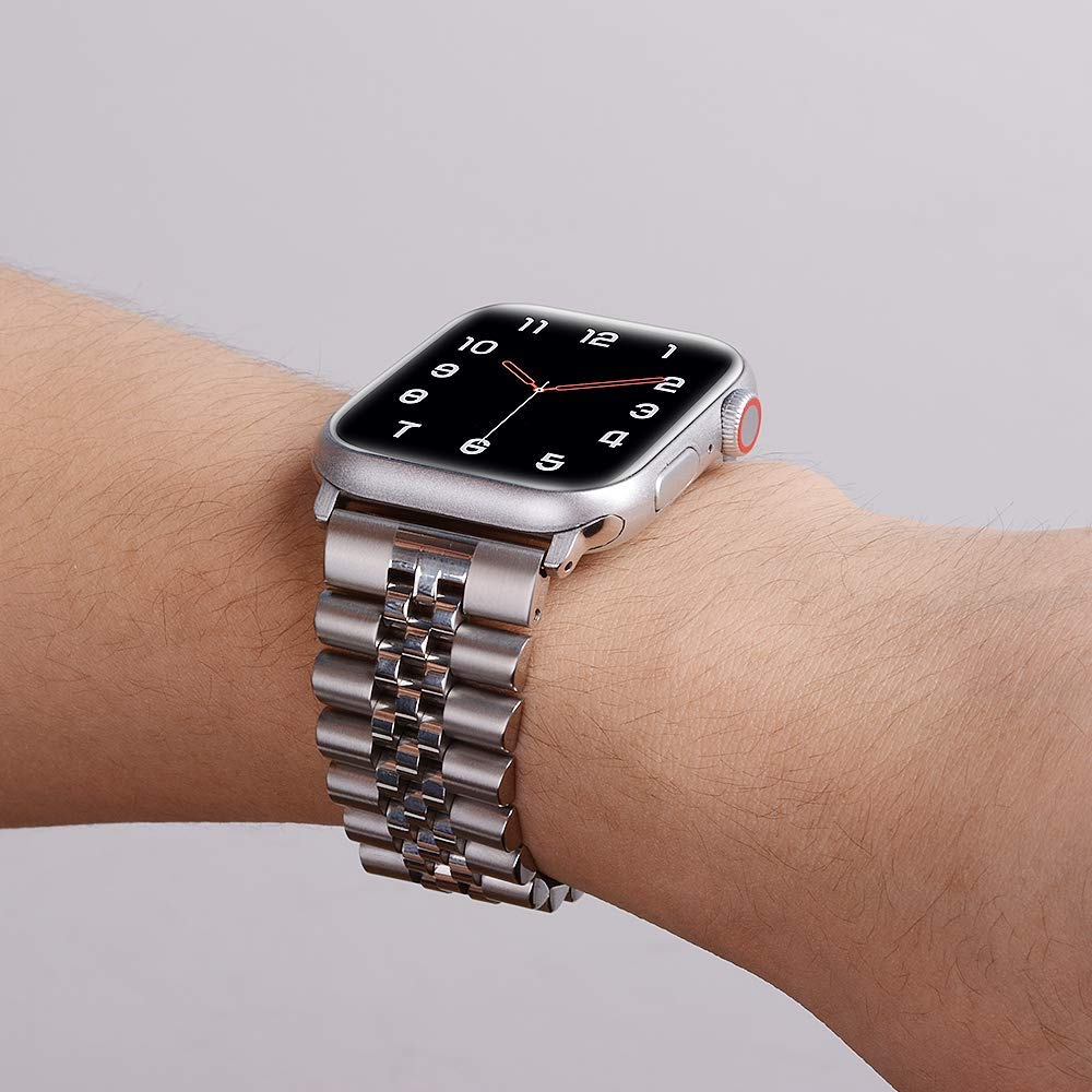 Dây Đeo Bằng Thép Không Gỉ Thay Thế Cho Đồng Hồ Thông Minh Apple Watch Band 6 SE 5 4 3 2 1 40mm 44mm 38mm 42mm
