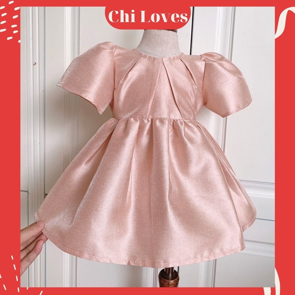 Đầm cho bé gái 1.2.3.4.5.6.7.8 tuổi Chi Loves, Váy công chúa bé gái hàng thiết kế cao cấp 2021 V18