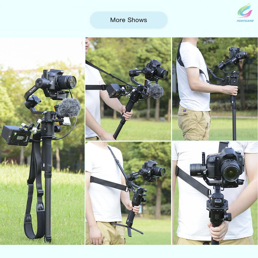 Mới Bộ Kẹp Gắn Camera + Dây Đeo 1 / 4 3 / 8 Inch Cho Ronin S Zhiyun Crane 2 3 Axis